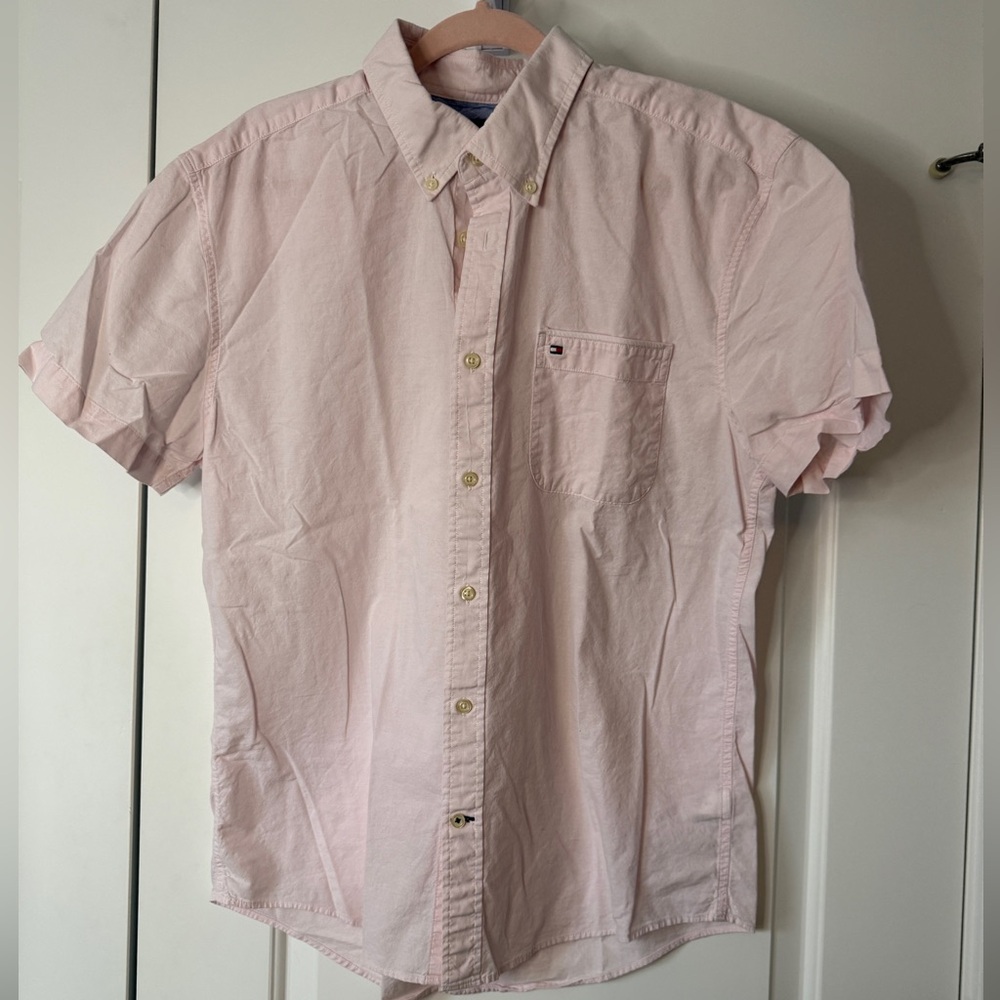 Tommy Hilfiger Light Pink Casual Button-Down Shirt